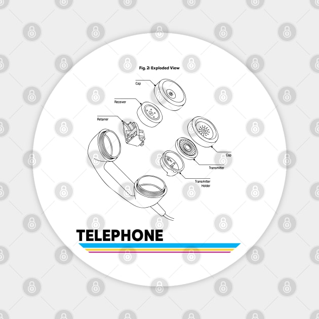 Design of Retro Phone Magnet by ForEngineer